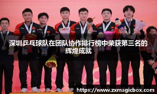 深圳乒乓球队在团队协作排行榜中荣获第三名的辉煌成就
